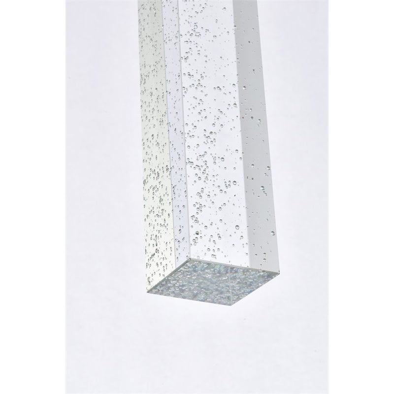 Elegant Lighting Weston 8-Lights Modern Metal and Crystal Pendant in Black