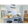 Elegant Lighting Weston 8-Lights Modern Metal and Crystal Pendant in Black