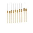 Elegant Lighting Weston 10-Lights Modern Metal and Crystal Pendant in Satin Gold