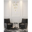 Elegant Lighting Weston 13-Light Modern Metal and Crystal Pendant in Satin Gold