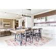 Elegant Lighting Weston 7-Lights Modern Metal and Crystal Pendant in Black