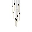 Elegant Lighting Weston 9-Lights Modern Metal and Crystal Pendant in Black