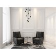 Elegant Lighting Weston 9-Lights Modern Metal and Crystal Pendant in Black