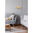 Elegant Lighting Graham 2-Light Modern Crystal Wall Sconce in Gold
