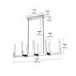 Elegant Lighting Noemi 8-Light Metal Adjustable LED Pendant in Chrome