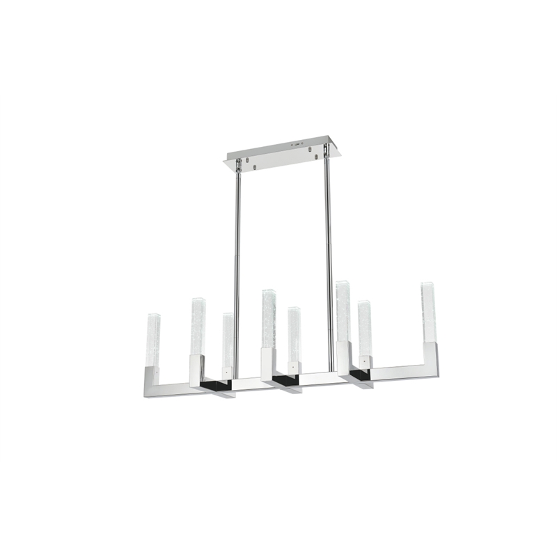 Elegant Lighting Noemi 8-Light Metal Adjustable LED Pendant in Chrome