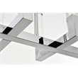 Elegant Lighting Noemi 8-Light Metal Adjustable LED Pendant in Chrome