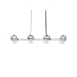 Elegant Lighting Eren 8-Light Metal & Crystal Pendant Light in Chrome/Clear