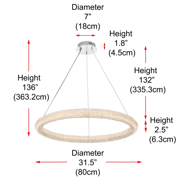 Elegant Lighting Bowen 32