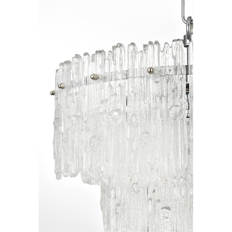 Elegant Lighting Emilia 4-Light Metal & Glass Chandelier in Chrome/Clear