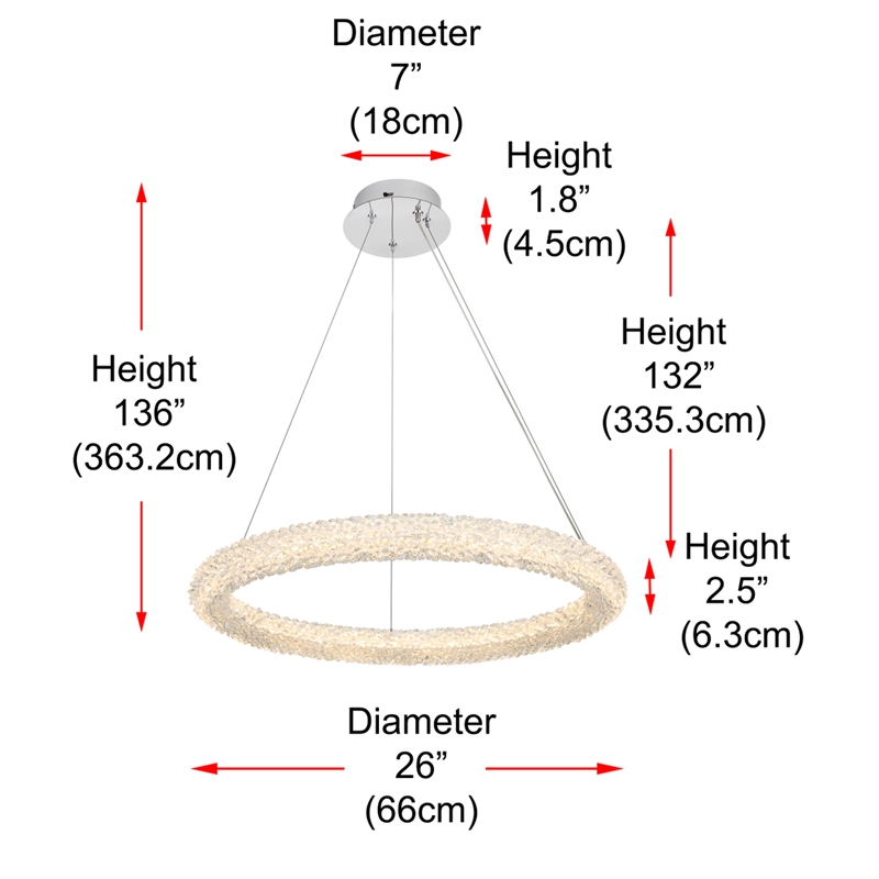 Elegant Lighting Bowen 26