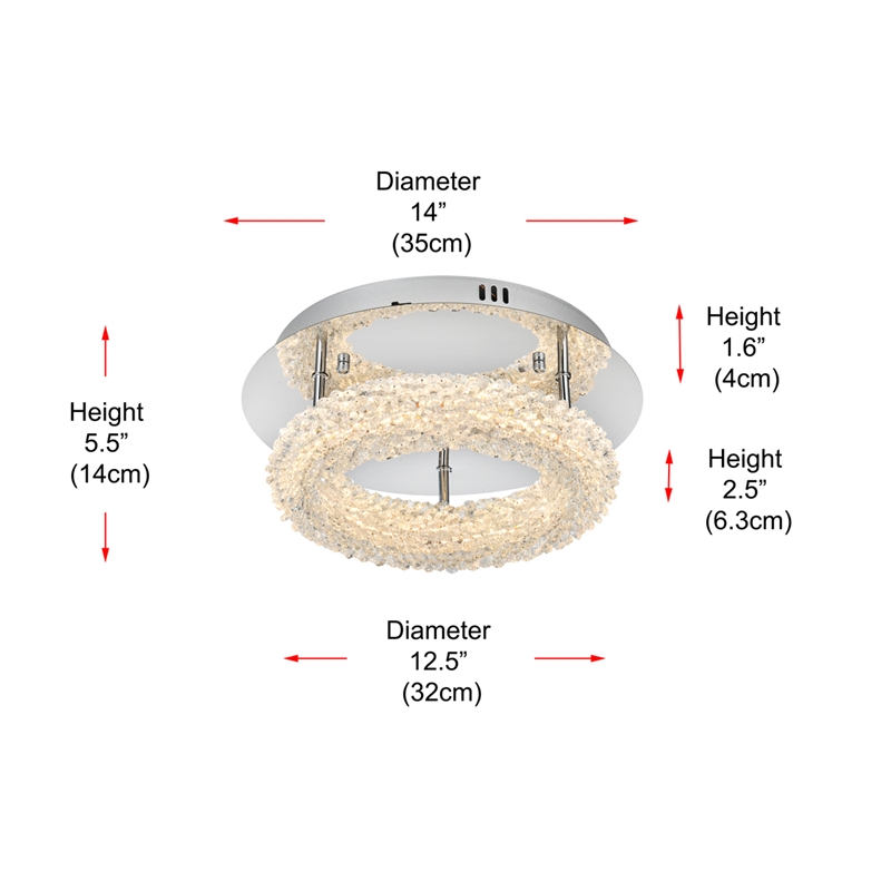 Elegant Lighting Bowen 14