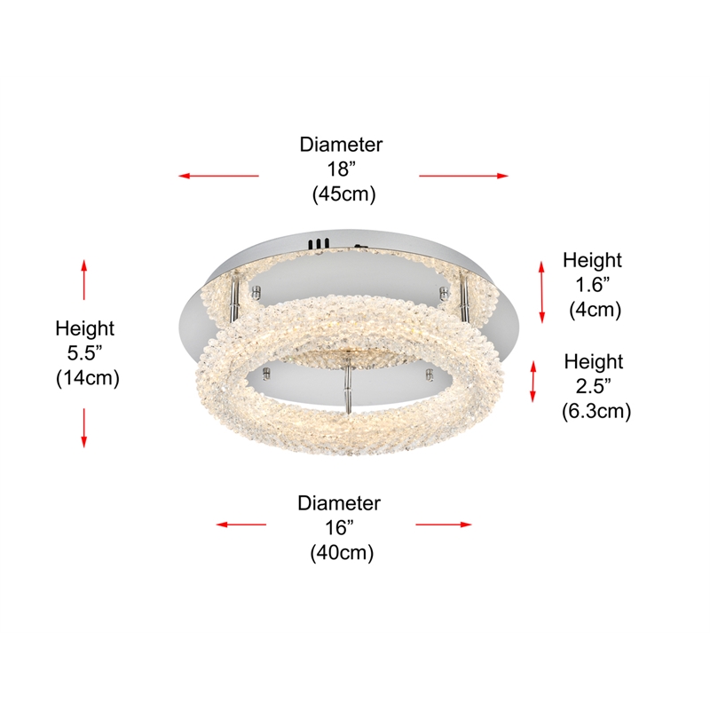 Elegant Lighting Bowen 18