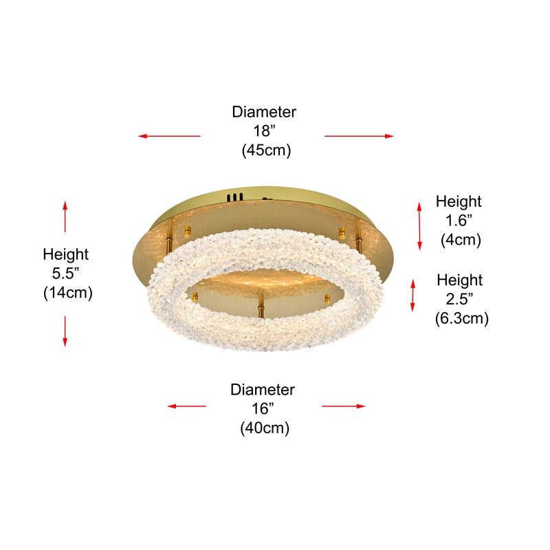 Elegant Lighting Bowen 18