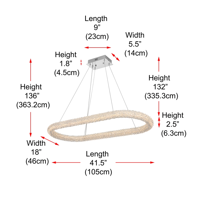 Elegant Lighting Bowen 42