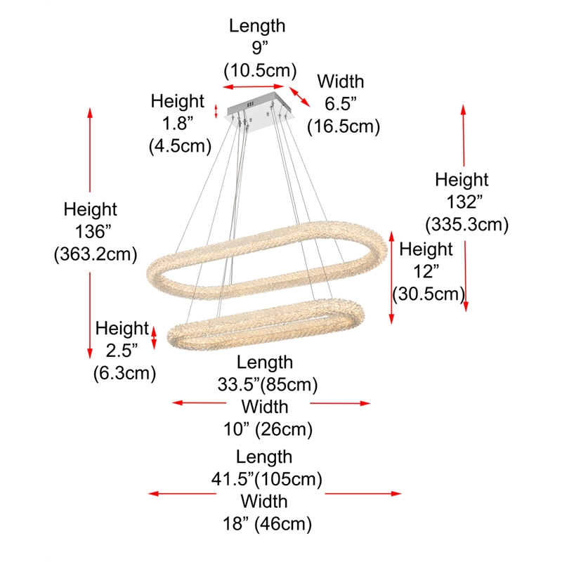 Elegant Lighting Bowen 42