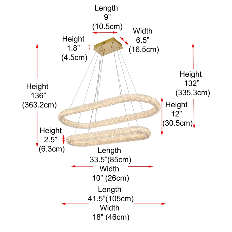 Elegant Lighting Bowen 42