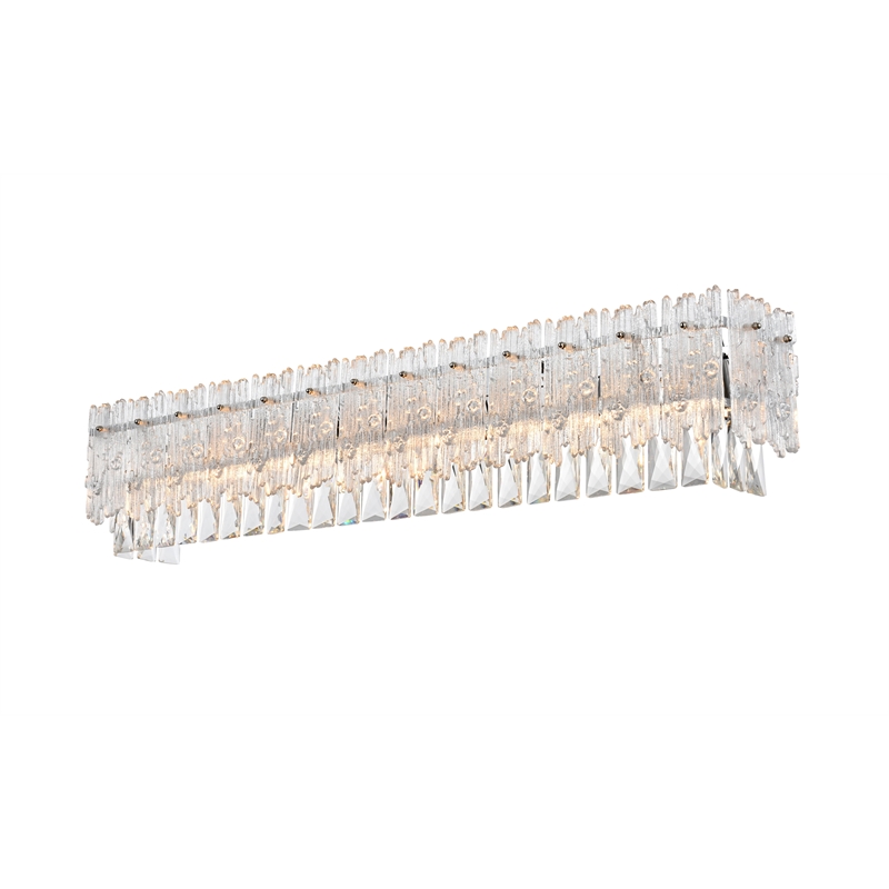 Elegant Lighting Emilia 34.5 Inch Wall Sconce In Chrome