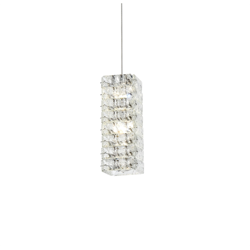 Elegant Lighting Aston 6.5 Inch Led Pendant In Chrome
