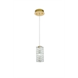 Elegant Lighting Aston 6.5 Inch Led Pendant In Satin Gold