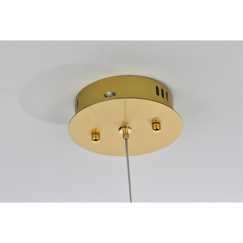 Elegant Lighting Aston 6.5 Inch Led Pendant In Satin Gold