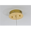 Elegant Lighting Aston 6.5 Inch Led Pendant In Satin Gold