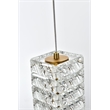 Elegant Lighting Aston 6.5 Inch Led Pendant In Satin Gold
