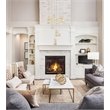 Elegant Lighting Aston 28 Inch Led Pendant In Chrome