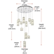 Elegant Lighting Aston 28 Inch Led Pendant In Chrome