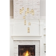 Elegant Lighting Aston 28 Inch Led Pendant In Satin Gold