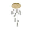 Elegant Lighting Aston 28 Inch Led Pendant In Satin Gold