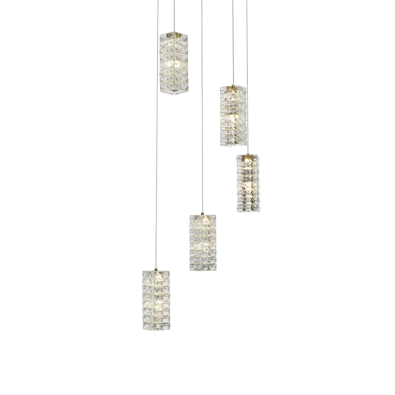 Elegant Lighting Aston 20 Inch Led Pendant In Satin Gold