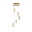 Elegant Lighting Aston 20 Inch Led Pendant In Satin Gold