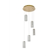 Elegant Lighting Aston 20 Inch Led Pendant In Satin Gold