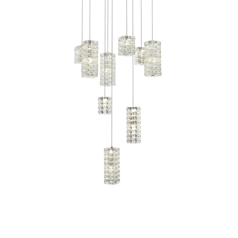 Elegant Lighting Aston 24 Inch Led Pendant In Chrome