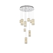 Elegant Lighting Aston 24 Inch Led Pendant In Chrome