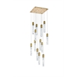Elegant Lighting Aurora 26 Inch Pendant In Satin Gold