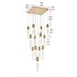 Elegant Lighting Aurora 26 Inch Pendant In Satin Gold