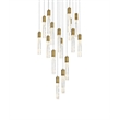 Elegant Lighting Aurora 30 Inch Pendant In Chrome