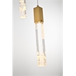 Elegant Lighting Aurora 30 Inch Pendant In Chrome