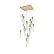 Elegant Lighting Aurora 30 Inch Pendant In Chrome