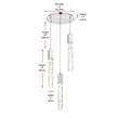 Elegant Lighting Aurora 16 Inch Chandelier In Black