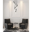Elegant Lighting Aurora 24 Inch Chandelier In Black