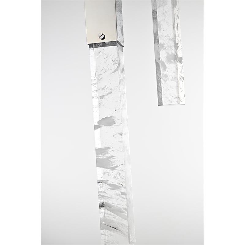 Elegant Lighting Aurora 24 Inch Chandelier In Chrome
