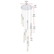 Elegant Lighting Aurora 24 Inch Chandelier In Chrome