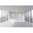 Elegant Lighting Aurora 30 Inch Chandelier In Satin Gold