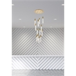 Elegant Lighting Aurora 30 Inch Chandelier In Satin Gold