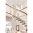 Elegant Lighting Aston 24 Inch Led Pendant In Satin Gold