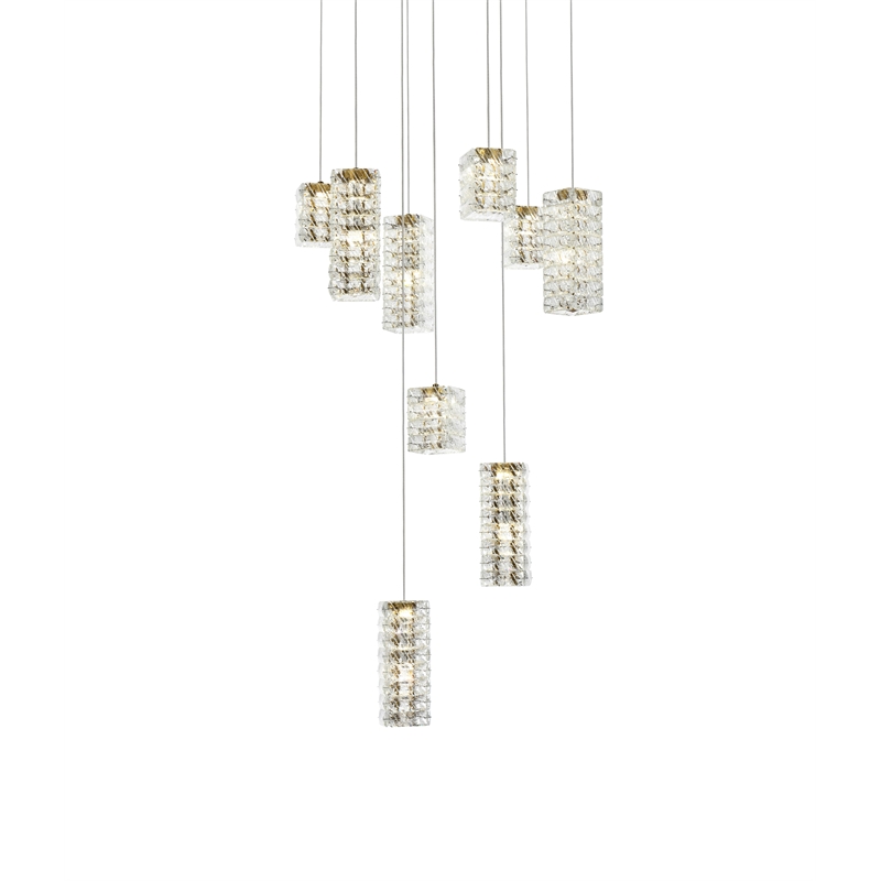 Elegant Lighting Aston 24 Inch Led Pendant In Satin Gold