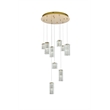 Elegant Lighting Aston 24 Inch Led Pendant In Satin Gold
